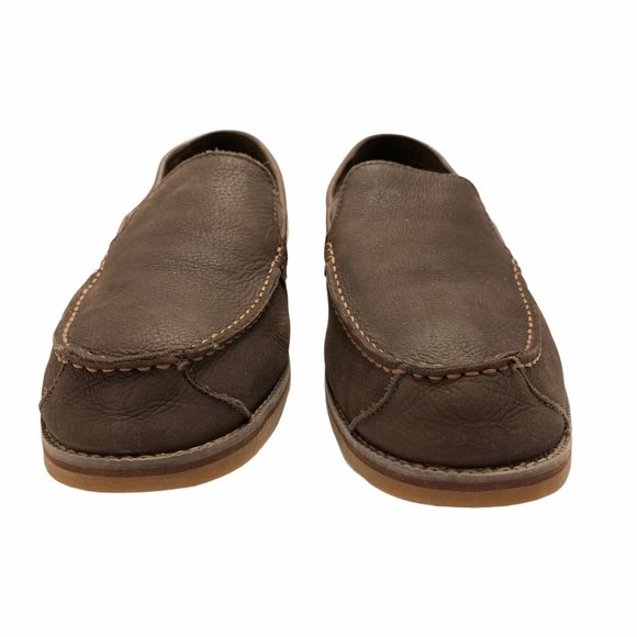 Timberland Brown Leather Ortholite Slip On Loafers - Picture 3 of 11
